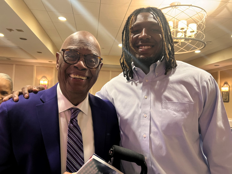 JJ Weaver with Ernie Green JJ Weaver with Ernie Green